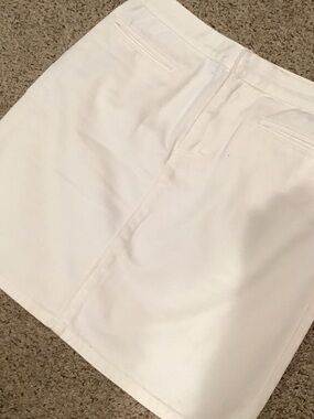 Classic Calvin Klein White Jeans Skirt